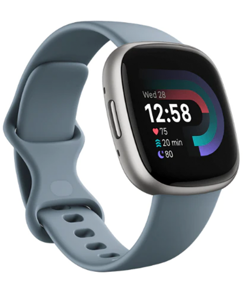 Fitbit Versa 4 Smartwatch | Waterfall Blue & Platinum 79-FB523SRAG Redmond Electric Gorey