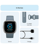 Fitbit Versa 4 Smartwatch | Waterfall Blue & Platinum 79-FB523SRAG Redmond Electric Gorey