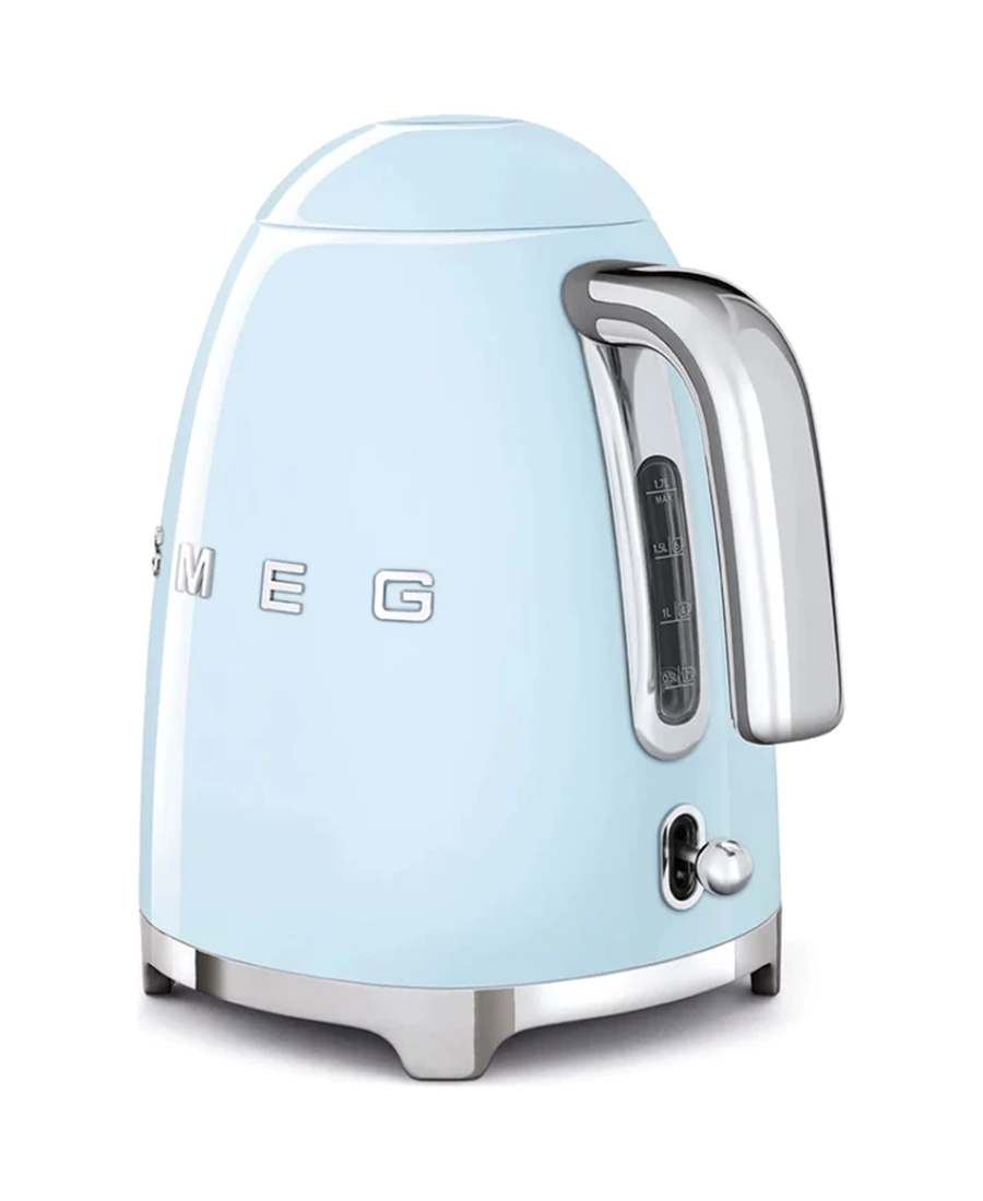 Smeg Retro 50's Style 1.7 Litre Kettle | Pastel Blue - Redmond Electric Gorey