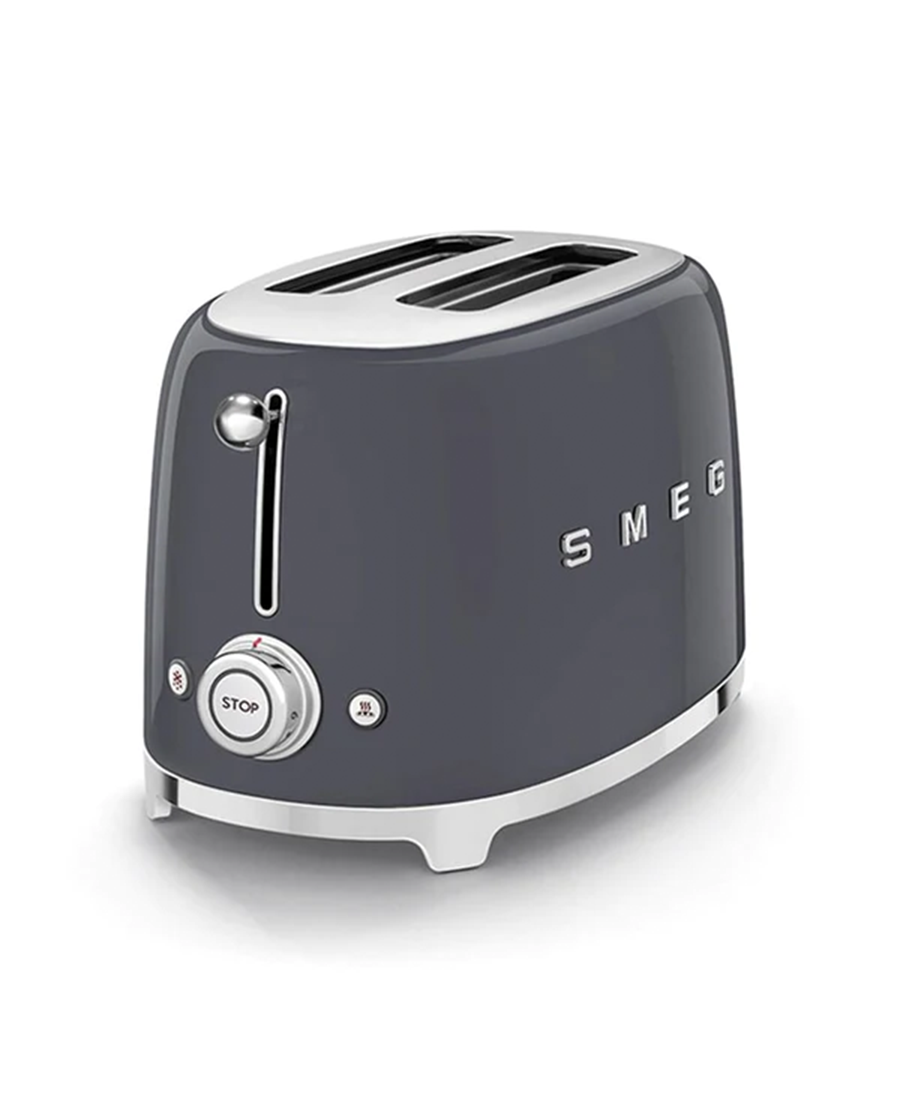 SMEG 50’S RETRO STYLE SLATE GREY 2 SLICE TOASTER TSF01GRUK - Redmond Electric Gorey 