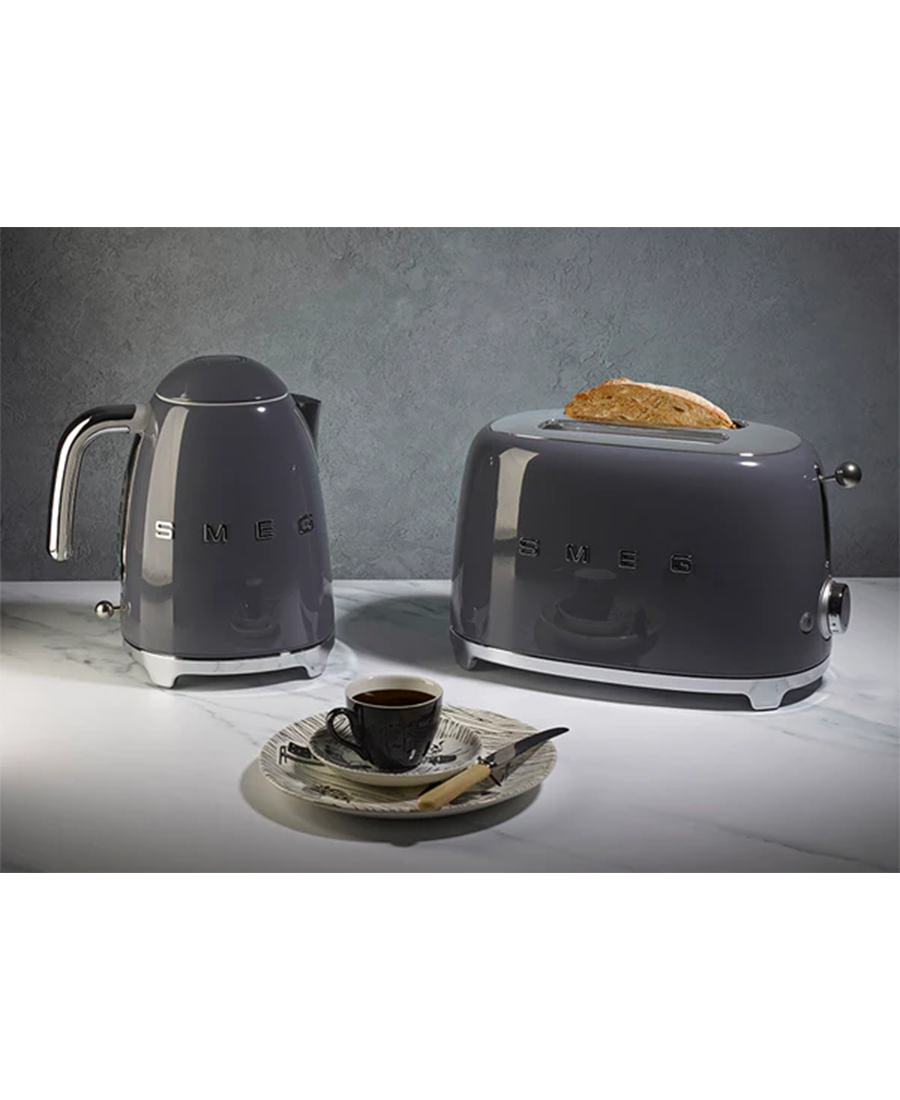 SMEG 50’S RETRO STYLE SLATE GREY 2 SLICE TOASTER TSF01GRUK - Redmond Electric Gorey 