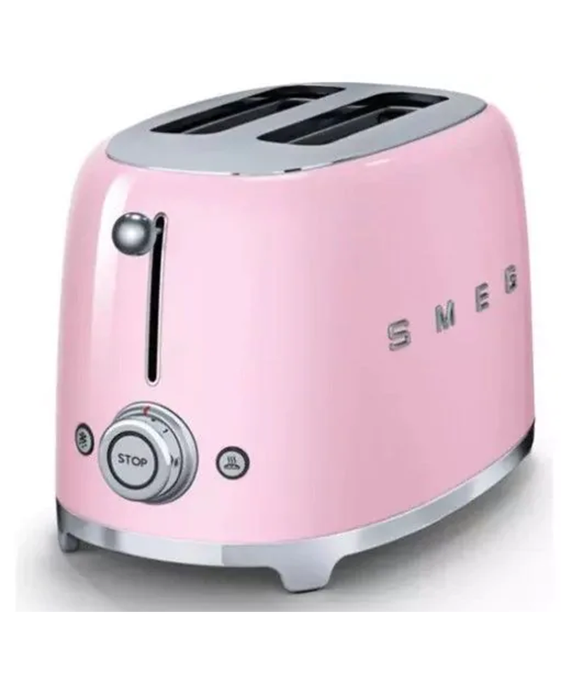 Smeg TSF01PKUK 50's Retro 2 Slice Toaster - Pink - Redmond Electric Gorey