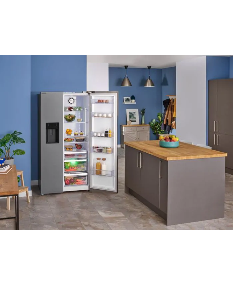 Beko ASP34B32VPS Freestanding American Style Fridge Freezer - Redmond Electric Gorey