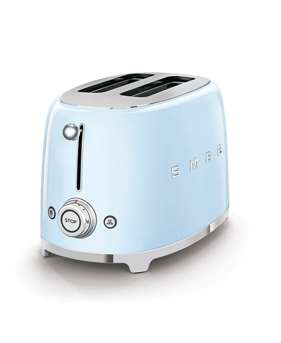 Smeg 50's Retro Style 2 Slice Toaster | Pastel Blue - Redmond Electric Gorey