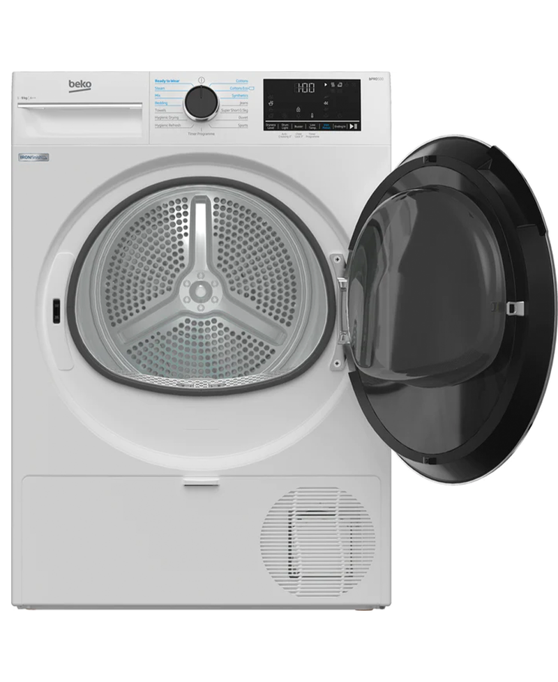Beko 9kg Heat Pump Dryer with IronFinish™ | B5T4923IW Redmond Electric Gorey 