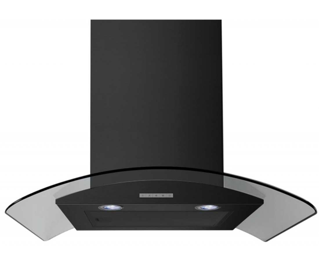 60cm Curved Glass Chimney Hood - Redmond Electric