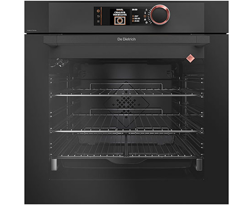 De Dietrich 73L Built-In Electric Pyrolytic Single Oven - Absolute Black | DOP8574A