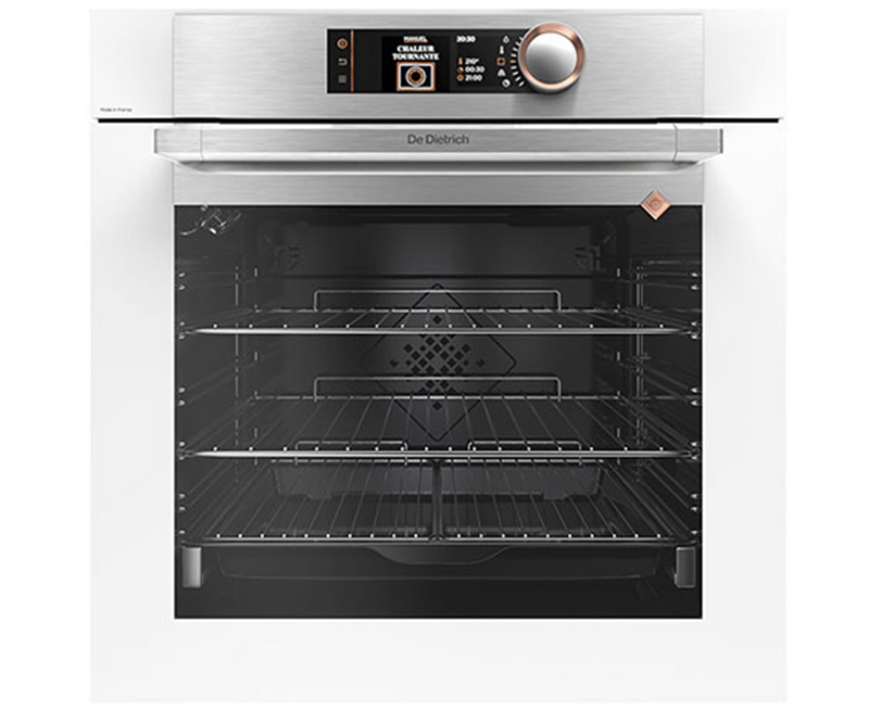 De Dietrich 73L Built-In Electric Pyrolytic Single Oven - Pure White | DOP8574W
