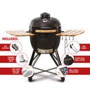 Kamado Bono Media 20" / 52cm | Black - Redmond Electric Gorey