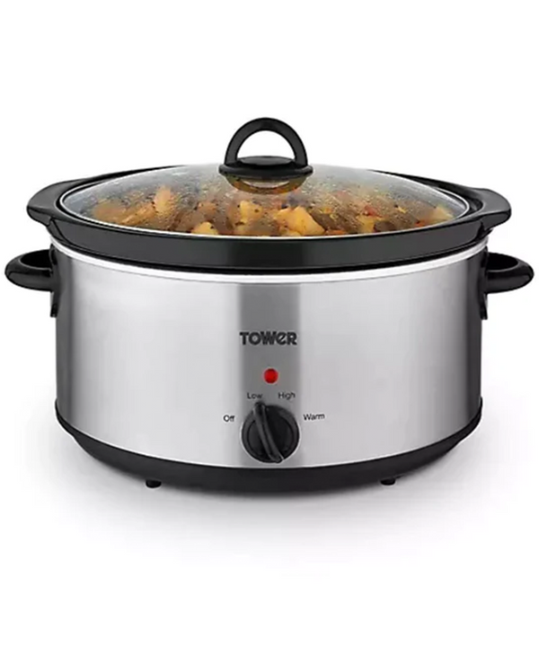 Tower 5.5L Slow Cooker in Stainless Steel | T16029BF Redmond Electric Gorey