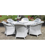 Bantry 6 Seat Rattan Dining Set | Available to Order