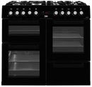100cm Double Oven Dual Fuel Range Cooker | Black | KDVF100K - Redmond Electric Gorey
