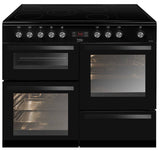 100cm Double Oven Electric Range Cooker | Black