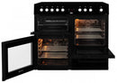 100cm Double Oven Electric Range Cooker | Black | KDVC100K - Redmond Electric Gorey
