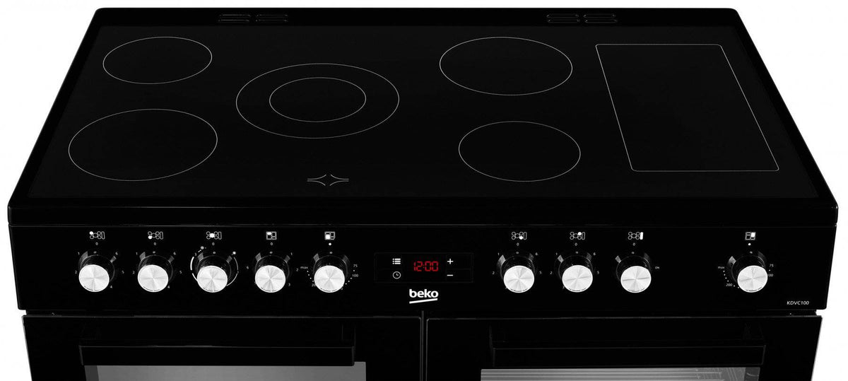 100cm Double Oven Electric Range Cooker | Black | KDVC100K - Redmond Electric Gorey
