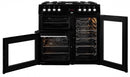 90cm Double Oven Dual Fuel Range Cooker | Black | KDVF90K - Redmond Electric Gorey