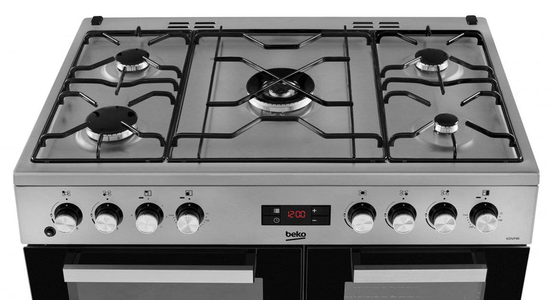 90cm Double Oven Dual Fuel Range Cooker | S/Steel - Redmond Electric Gorey