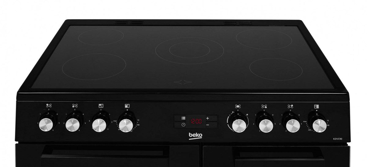 90cm Double Oven Electric Range Cooker | Black | KDVC90K - Redmond Electric Gorey
