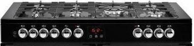 110cm 'Cookcenter' Dual Fuel Range Cooker | Black | 110DFTBLK - Redmond Electric Gorey