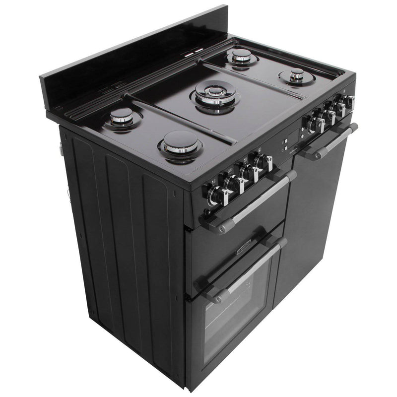 90cm Range Cooker All Gas | Black | CK90G232K - Redmond Electric Gorey